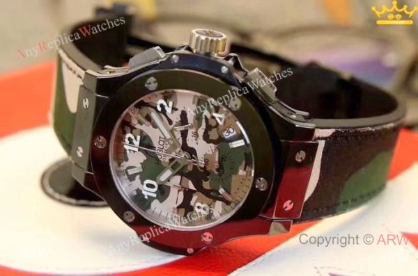 High Quality Hublot Big Bang Men Watch Black Case Camouflage Dial High Quality Hublot Big Bang Men Watch Black Case Camouflage Dial