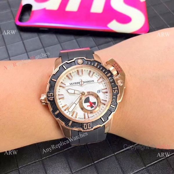 New Ulysse Nardin Deep Dive Hammerhead Shark Limited Edition Watch Copy Rose Gold White Dial New Ulysse Nardin Deep Dive Hammerhead Shark Limited Edition Watch Copy Rose Gold White Dial