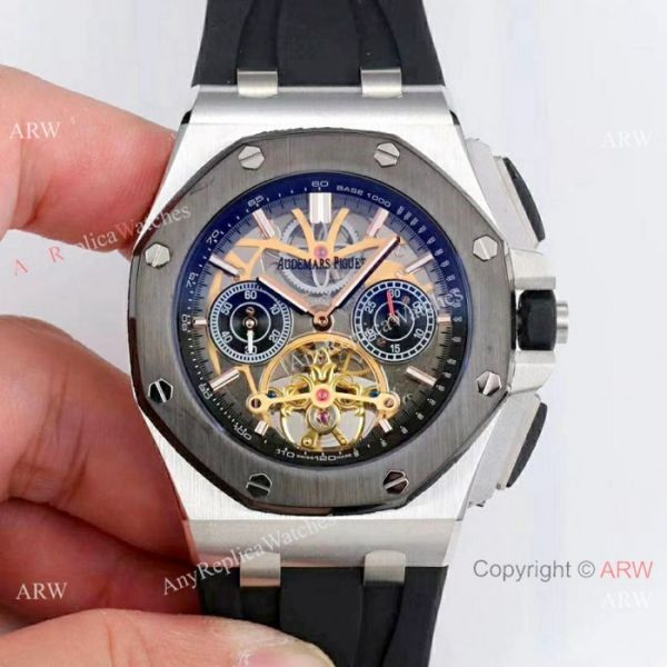 Audemars Piguet Royal Oak offshore SS Blue Face Watch Fake AP Skeleton Watch Audemars Piguet Royal Oak offshore SS Blue Face Watch Fake AP Skeleton Watch