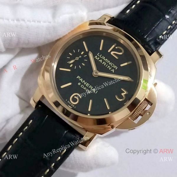Copy Panerai Luminor Marina 8 Days Rose Gold Black Dial Watch PAM 511 Copy Panerai Luminor Marina 8 Days Rose Gold Black Dial Watch PAM 511