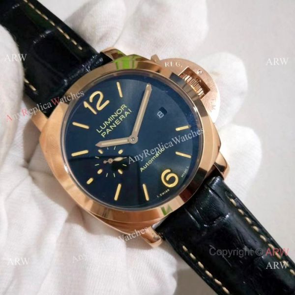 New Copy Panerai Luminor Due Rose Gold Gray Dial -PAM00908 Luminor Watches New Copy Panerai Luminor Due Rose Gold Gray Dial -PAM00908 Luminor Watches