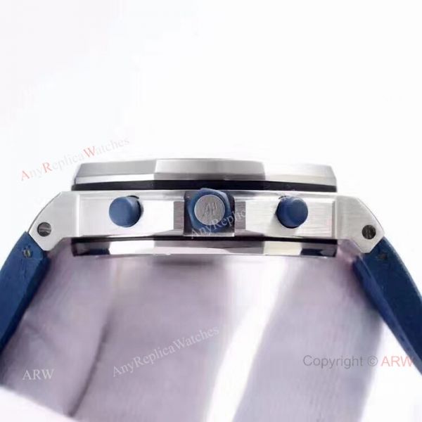Fake Audemars Piguet Royal Oak Offshore SS Blue Watches with Super Luminous Fake Audemars Piguet Royal Oak Offshore SS Blue Watches with Super Luminous