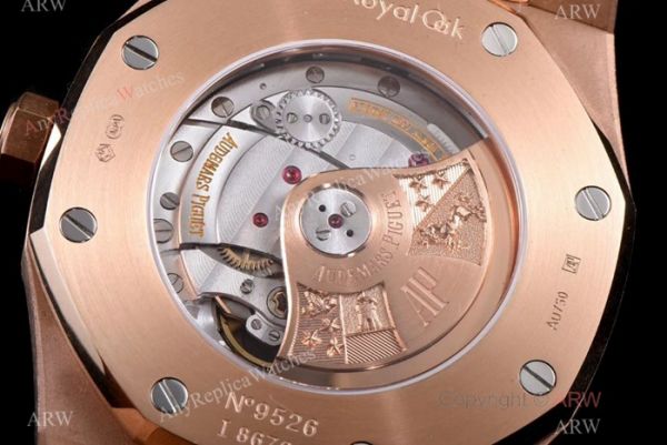 JF Replica Audemars Piguet Royal Oak Swiss 3120 Watches Rose Gold Silver Face JF Replica Audemars Piguet Royal Oak Swiss 3120 Watches Rose Gold Silver Face