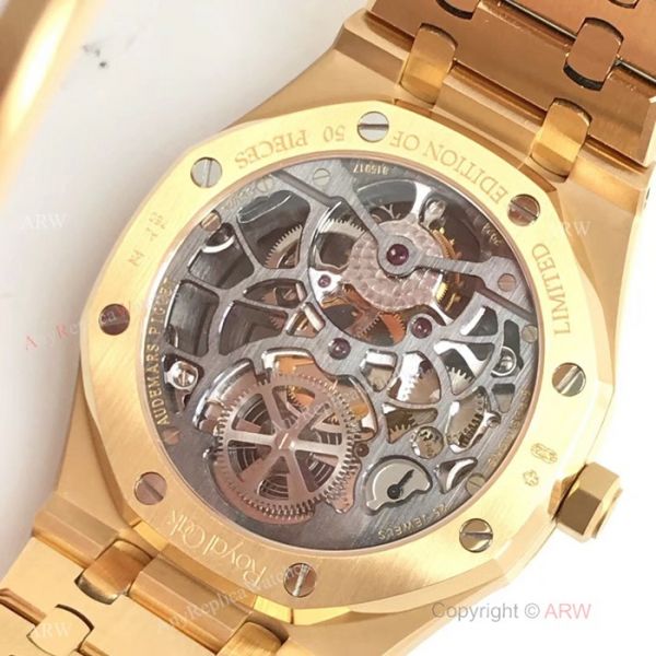 Swiss Copy Audemars Piguet Royal Oak Extra-thin Openworked Watch Yellow Gold Swiss Copy Audemars Piguet Royal Oak Extra-thin Openworked Watch Yellow Gold