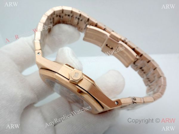 Swiss Grade Copy Audemars Piguet Royal Oak Extra-thin Openworked Rose Gold Watch Swiss Grade Copy Audemars Piguet Royal Oak Extra-thin Openworked Rose Gold Watch