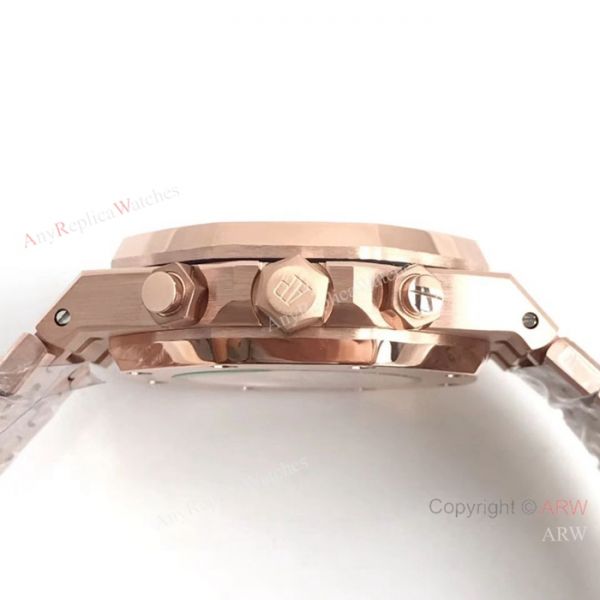 Swiss 7750 Replica Audemars Piguet Royal Oak Rose Gold Chronograph Dial Watches Swiss 7750 Replica Audemars Piguet Royal Oak Rose Gold Chronograph Dial Watches