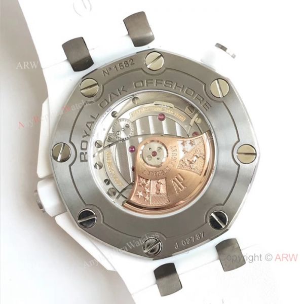 JF Factory Replica Audemars Piguet Divers Watch Swiss 3120 White Ceramic Case JF Factory Replica Audemars Piguet Divers Watch Swiss 3120 White Ceramic Case