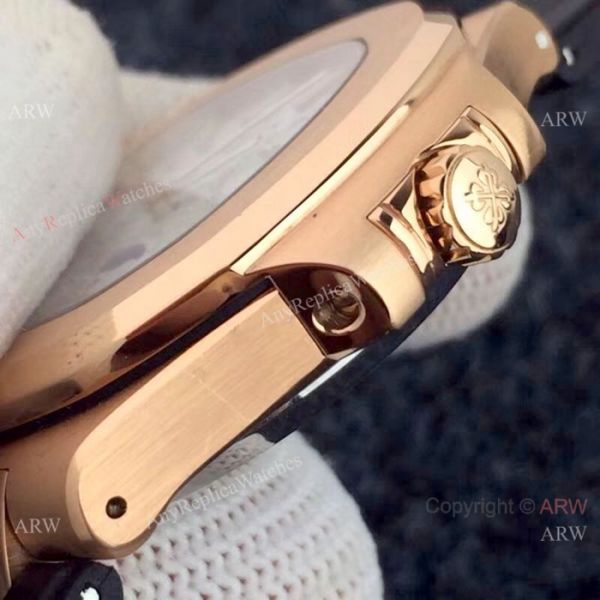 New Copy Patek Philippe Nautilus Power Reserve Rose Gold White Watches New Copy Patek Philippe Nautilus Power Reserve Rose Gold White Watches