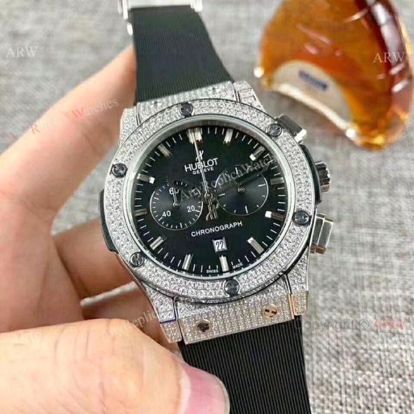 High Quality Hublot Big Bang Ice Out Chronograph Watch 41mm High Quality Hublot Big Bang Ice Out Chronograph Watch 41mm