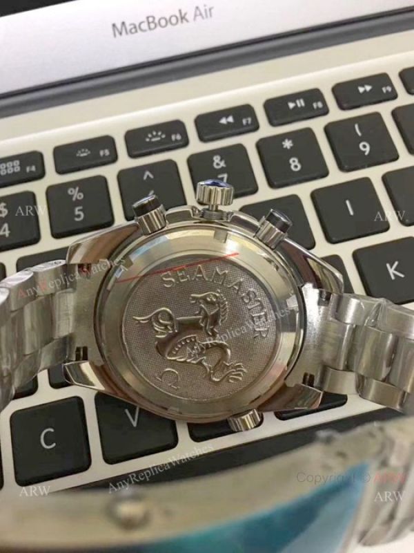 Omega Seamaster 600m Chronograph Watches SS Orange Unidirectional Bezel Omega Seamaster 600m Chronograph Watches SS Orange Unidirectional Bezel