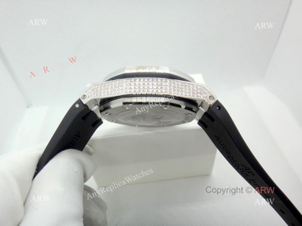 Best Copy Audemars Piguet Royal Oak Offshore Watch Full Diamond Gray Dial Best Copy Audemars Piguet Royal Oak Offshore Watch Full Diamond Gray Dial