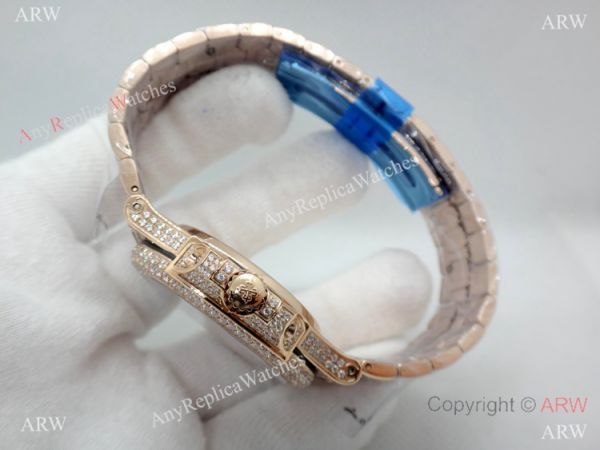 Highest Quality Patek Philippe 5719 Nautilus Jumbo Watch Rose Gold Full Diamond Highest Quality Patek Philippe 5719 Nautilus Jumbo Watch Rose Gold Full Diamond