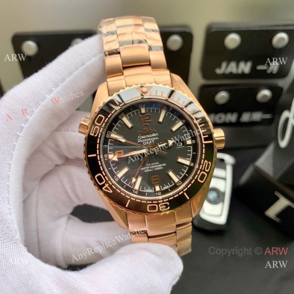 Best Copy Omega Seamaster Planet Ocean GMT Watch Black Steel Best Copy Omega Seamaster Planet Ocean GMT Watch Black Steel
