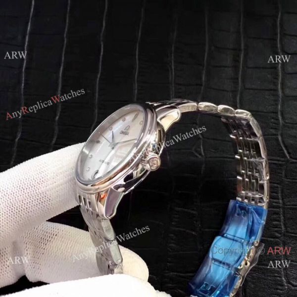 Replica Omega Women Watches Stainless Steel White Mother of Pearl Dial Replica Omega Women Watches Stainless Steel White Mother of Pearl Dial
