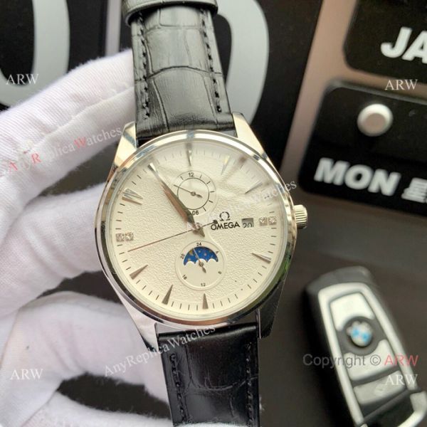 High Quality Omega Moon phase 43mm watch Gray Dial Fully Automatic Movement High Quality Omega Moon phase 43mm watch Gray Dial Fully Automatic Movement