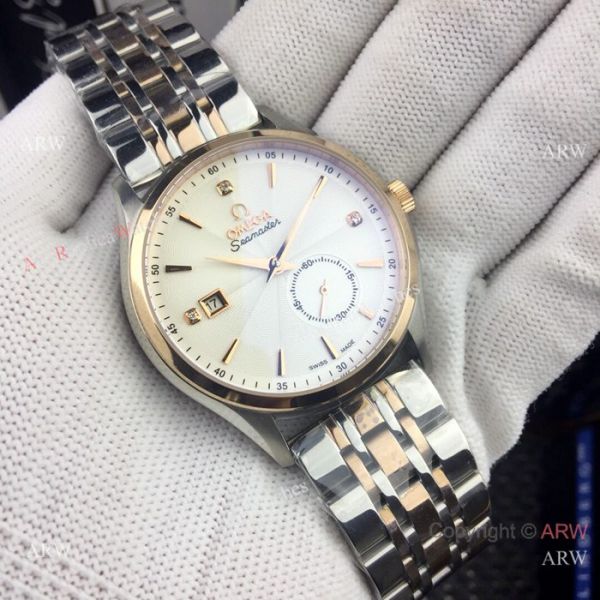 New Copy Omega seamaster Automatic watches Two Tone Black New Copy Omega seamaster Automatic watches Two Tone Black