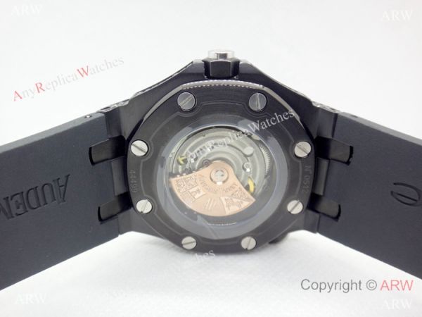 AAA Replica Audemars Piguet Iced Out Watch / Royal Oak Offshore Diver All Black AAA Replica Audemars Piguet Iced Out Watch / Royal Oak Offshore Diver All Black
