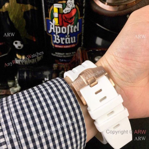 Replica Audemars Piguet Royal Oak Offshore 44mm Watch Rose Gold White Replica Audemars Piguet Royal Oak Offshore 44mm Watch Rose Gold White