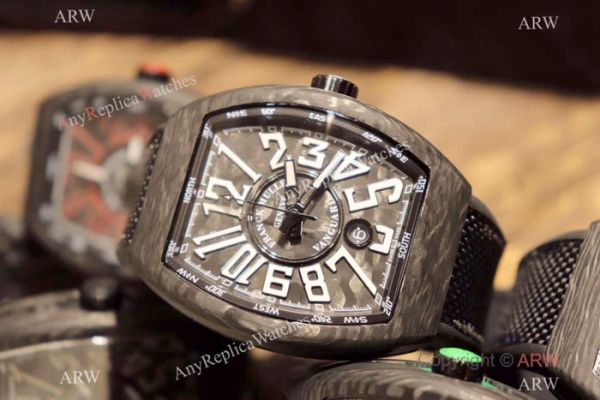 Copy Franck Muller Vanguard Automatic Watches Carbon Fibre Yellow Marker Copy Franck Muller Vanguard Automatic Watches Carbon Fibre Yellow Marker