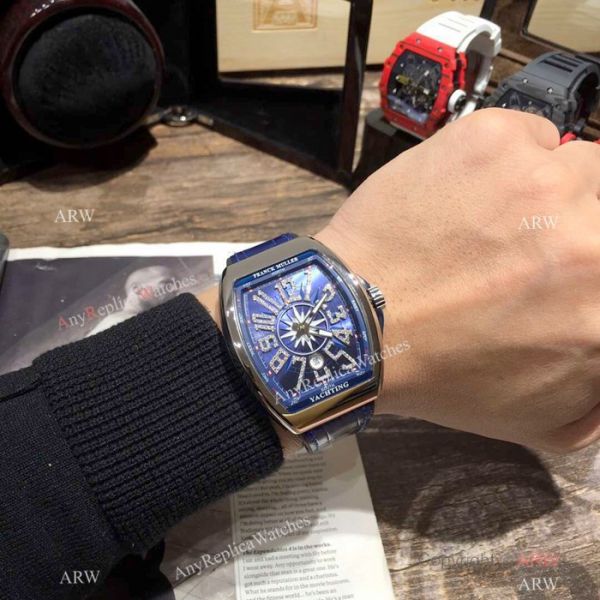 Copy Franck Muller Vanguard Yachting V45 Watch Blue Dial Diamond Marker Copy Franck Muller Vanguard Yachting V45 Watch Blue Dial Diamond Marker