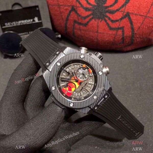 Hublot Geneve Big Bang Chronograph Watches Yellow Gummy Band Hublot Geneve Big Bang Chronograph Watches Yellow Gummy Band