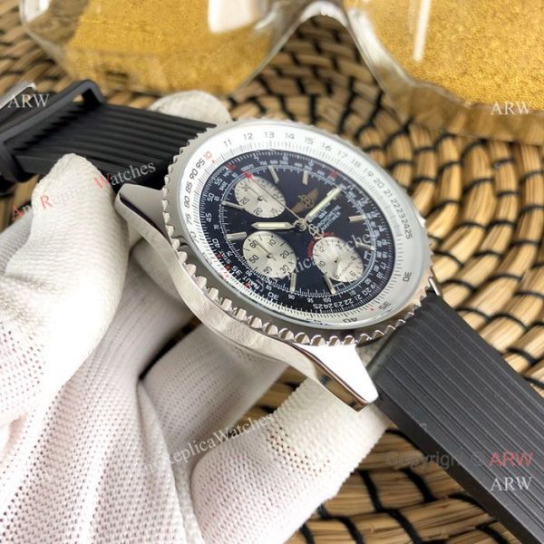 Breitling Navitimer Rubber Strap Edition Speciale Replica Watches White Face Breitling Navitimer Rubber Strap Edition Speciale Replica Watches White Face