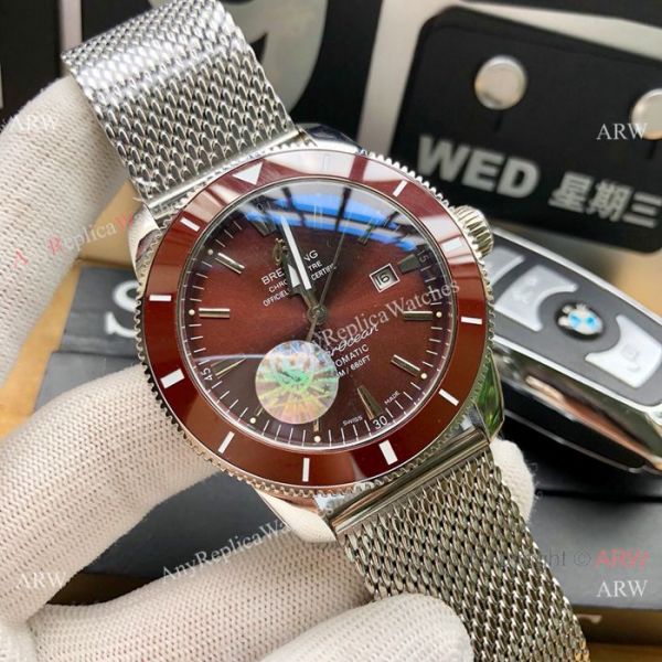 New replica Breitling Superocean Heritage Automatic Watches Blue Bezel White Dial 42mm New replica Breitling Superocean Heritage Automatic Watches Blue Bezel White Dial 42mm