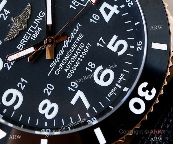Swiss Replica Breitling Superocean II Black Dial Rose Gold Watch New 2019 Swiss Replica Breitling Superocean II Black Dial Rose Gold Watch New 2019