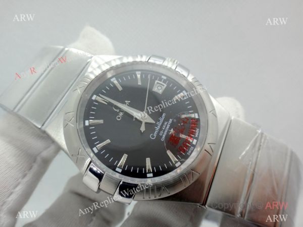 Omega Double Eagle Black Dial Stainless Steel Men Watch Replica Omega Double Eagle Black Dial Stainless Steel Men Watch Replica