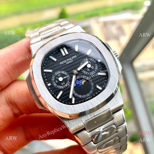 New Patek Philippe Nautilus Annual Calendar Moonphase Watch SS White Dial 42 MM New Patek Philippe Nautilus Annual Calendar Moonphase Watch SS White Dial 42 MM