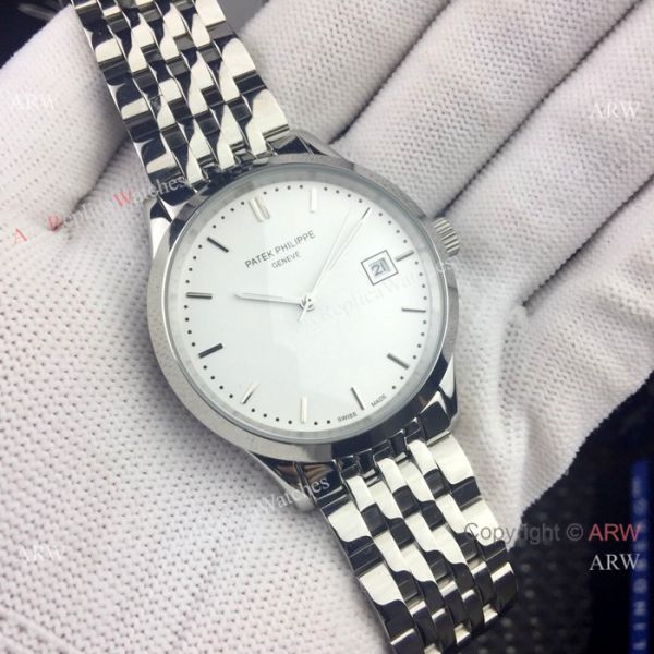 Patek Philippe Calatrava Men Watch Black Dial Two Tone Rose Gold Patek Philippe Calatrava Men Watch Black Dial Two Tone Rose Gold