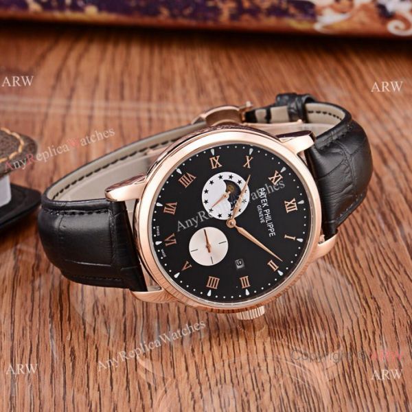 Clone Patek Philippe Calatrava moon phase Watches Automatic Movement Clone Patek Philippe Calatrava moon phase Watches Automatic Movement