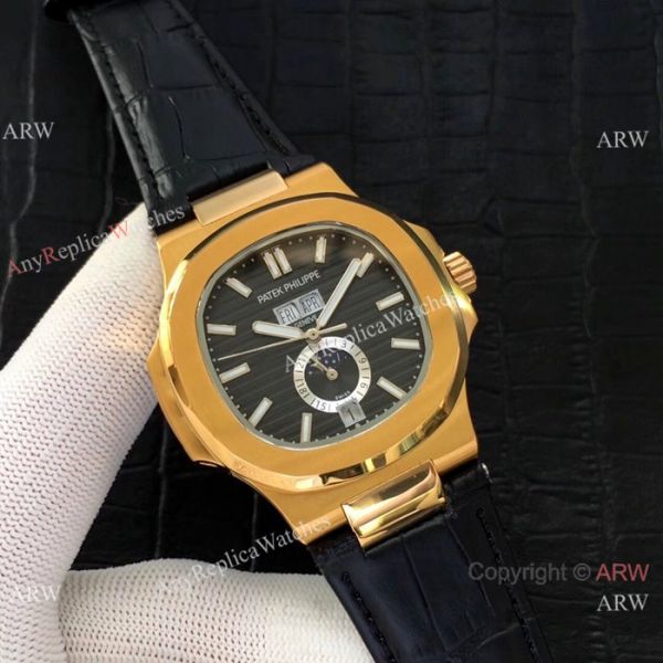 Top Grade Replica Patek Philippe Nautilus Annual Calendar 39.5mm Watch Yellow Gold Top Grade Replica Patek Philippe Nautilus Annual Calendar 39.5mm Watch Yellow Gold