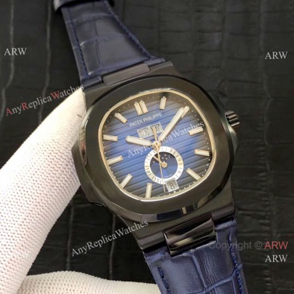 High Qaulity Replica Patek Philippe Nautilus Annual Calendar All Black Watch High Qaulity Replica Patek Philippe Nautilus Annual Calendar All Black Watch