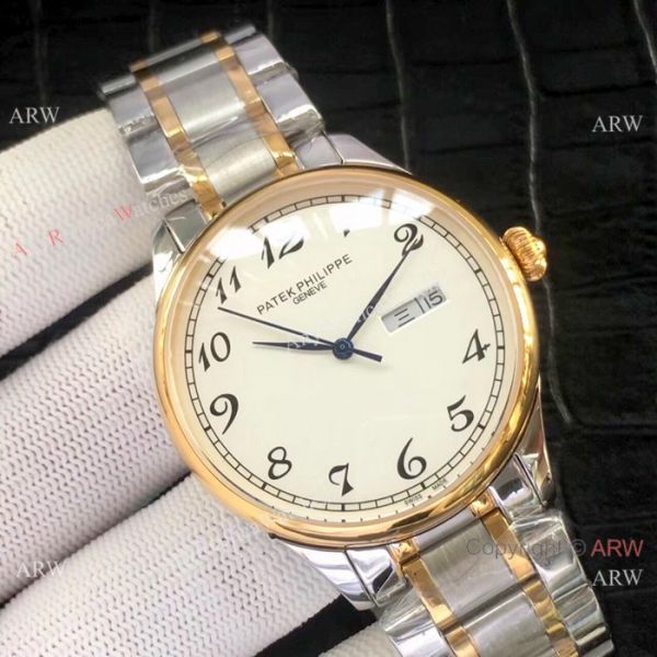 Patek Philippe Calatrava Stianless Steel White Watch New Replica Patek Philippe Calatrava Stianless Steel White Watch New Replica