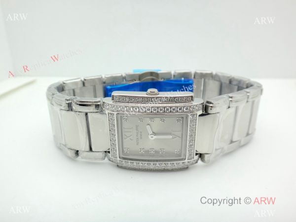 2019 Copy Patek Philippe Twenty 4 Stainless Steel Silver Dial Watches 26mm Women 2019 Copy Patek Philippe Twenty 4 Stainless Steel Silver Dial Watches 26mm Women