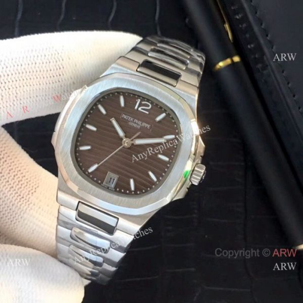 Fake Patek Philippe Nautilus Womens Watches SS Black Face QUARTZ Fake Patek Philippe Nautilus Womens Watches SS Black Face QUARTZ