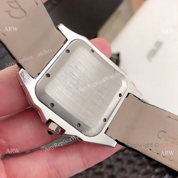 Cartier Santos 100 Diamond Replica Watch SS Full Diamond Cartier Santos 100 Diamond Replica Watch SS Full Diamond