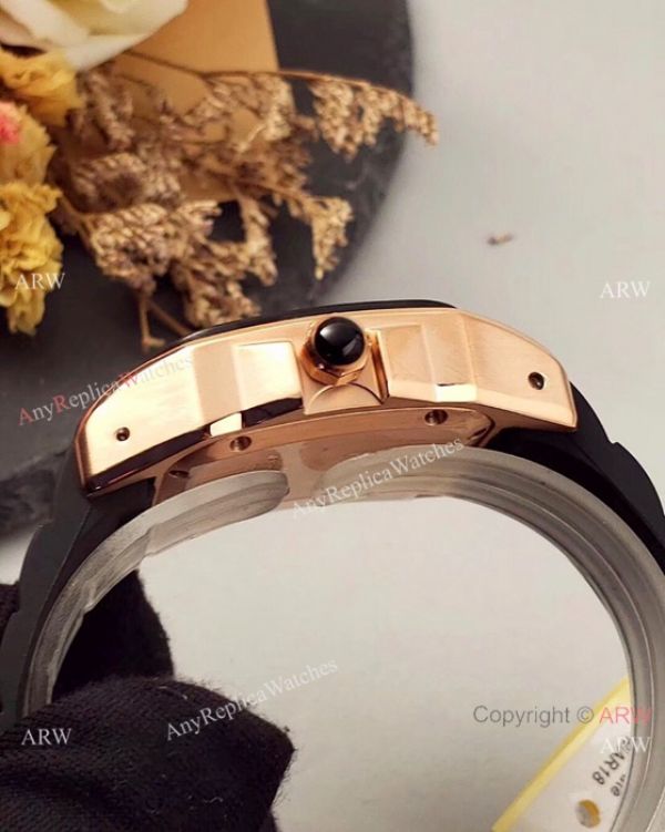 Japan Grade Replica Cartier Santos 100 Rose Gold Watch 35mm Japan Grade Replica Cartier Santos 100 Rose Gold Watch 35mm