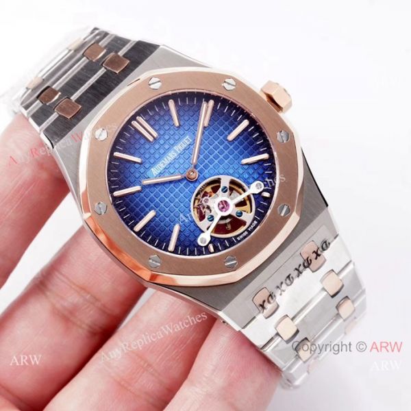 Copy Audemars Piguet Royal Oak Tourbillon Swiss 2924 Watches 2-Tone Rose Gold Copy Audemars Piguet Royal Oak Tourbillon Swiss 2924 Watches 2-Tone Rose Gold