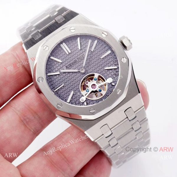 Swiss Replica Audemars Piguet Royal Oak Tourbillon SS Blue Dial watch 2924 Movement Swiss Replica Audemars Piguet Royal Oak Tourbillon SS Blue Dial watch 2924 Movement