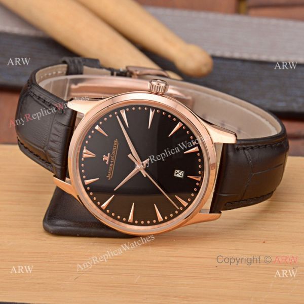 Best Copy Jaeger-LeCoultre Master Rose Gold Silver Face Watch Simple Design Best Copy Jaeger-LeCoultre Master Rose Gold Silver Face Watch Simple Design