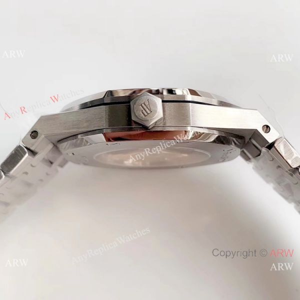 JF Audemars Piguet Royal Oak V5 41mm Watch Replica Ss Silver Textured Face JF Audemars Piguet Royal Oak V5 41mm Watch Replica Ss Silver Textured Face