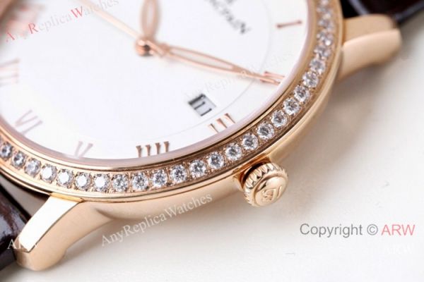 Swiss Grade 1 Blancpain Villeret Ultraplate Replica Watch Rose Gold Diamond Lovers watch Swiss Grade 1 Blancpain Villeret Ultraplate Replica Watch Rose Gold Diamond Lovers watch