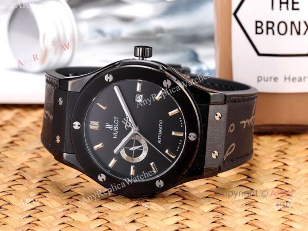 Copy Hublot Classic Fusion Men Watch Black Plated Silver Dial Copy Hublot Classic Fusion Men Watch Black Plated Silver Dial