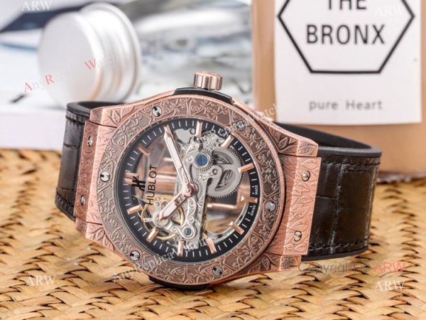 Copy Hublot Classic Fusion Tattoo Wristwatch Black Gummy Strap Copy Hublot Classic Fusion Tattoo Wristwatch Black Gummy Strap