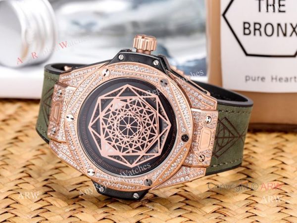 2019 Replica Hublot Big Bang Sang Bleu Iced Out Rose Gold Watches 2019 Replica Hublot Big Bang Sang Bleu Iced Out Rose Gold Watches