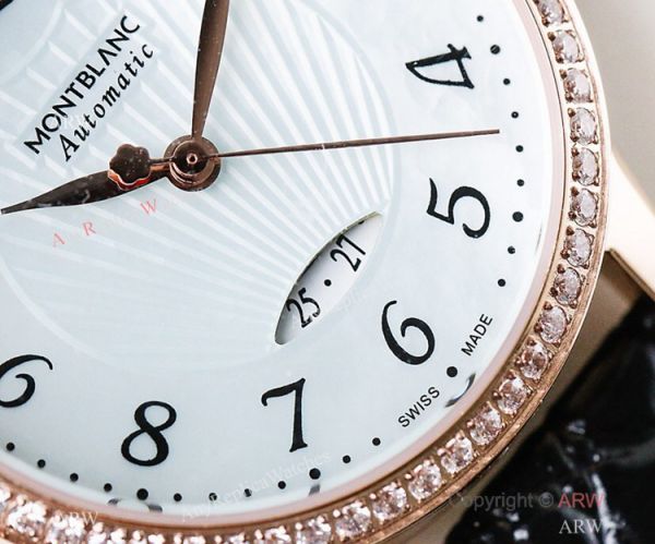 Fake Montblanc Boheme Date Rose Gold Blue MOP Dial Watch Swiss Made Fake Montblanc Boheme Date Rose Gold Blue MOP Dial Watch Swiss Made