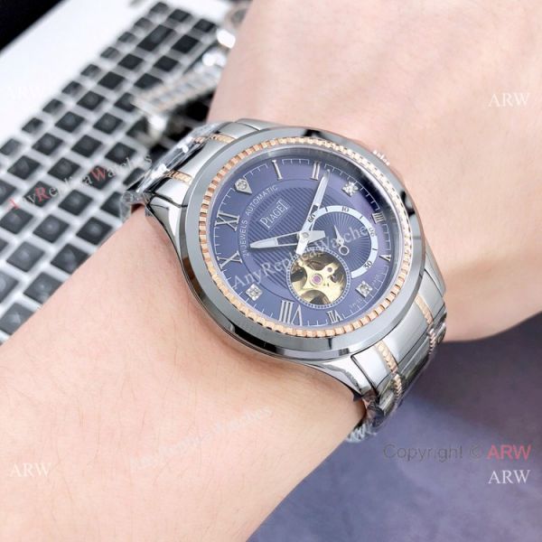 New Replica Piaget Tourbillon Watch 2-Tone Rose Gold Sapphire Glass New Replica Piaget Tourbillon Watch 2-Tone Rose Gold Sapphire Glass