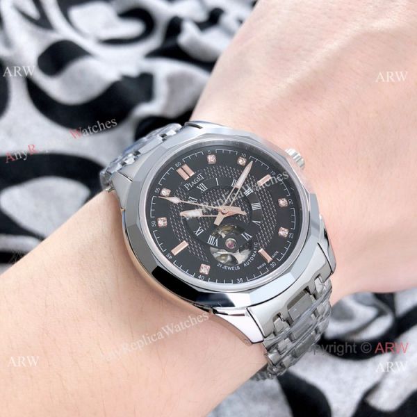Best Replica Piaget Tourbillon Watches Sapphire glass Stainless Steel Best Replica Piaget Tourbillon Watches Sapphire glass Stainless Steel